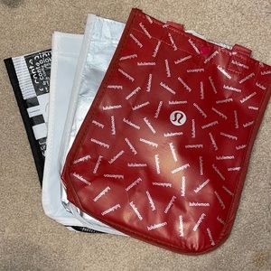 4 lululemon reusable shopping bags